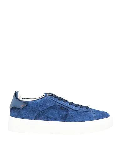 Blue Gabardine Sneakers
