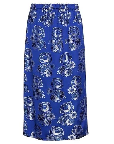 Blue Jacquard Midi skirt