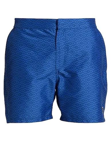 Blue Jacquard Swim shorts