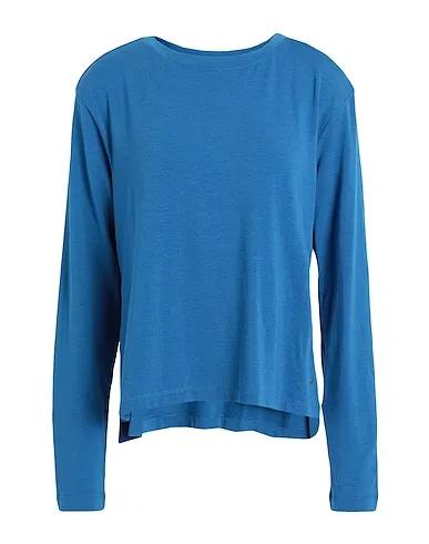 Blue Jersey Basic T-shirt W NY DF L/S TOP
