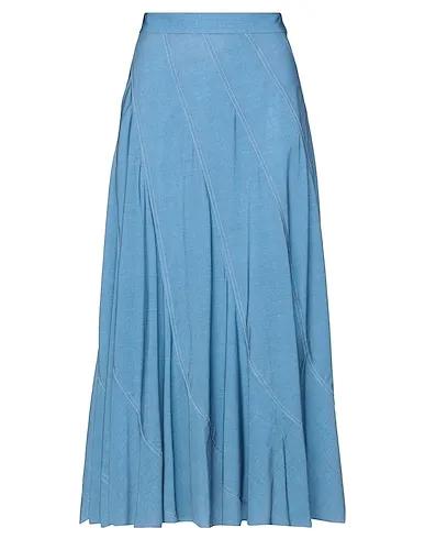Blue Jersey Maxi Skirts