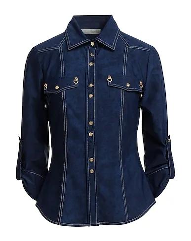 Blue Jersey Patterned shirts & blouses