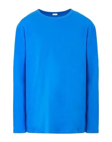 Blue Jersey T-shirt ORGANIC COTTON BASIC L/SLEEVE T-SHIRT
