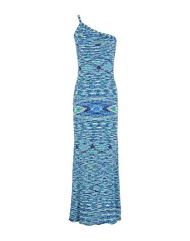 Blue Knitted Long dress COTTON SLEEVELESS KNIT LONG DRESS

