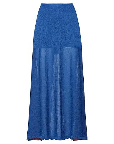 Blue Knitted Maxi Skirts