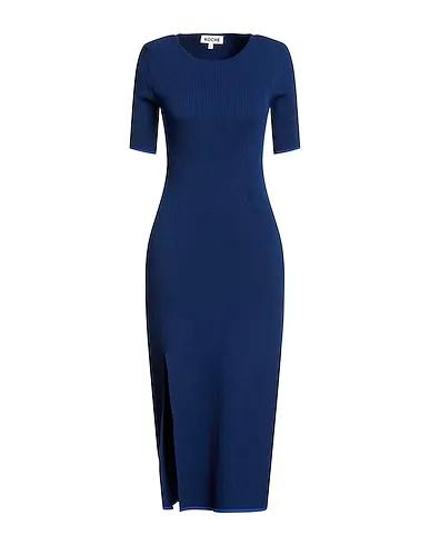 Blue Knitted Midi dress