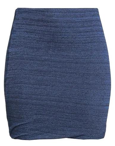 Blue Knitted Mini skirt