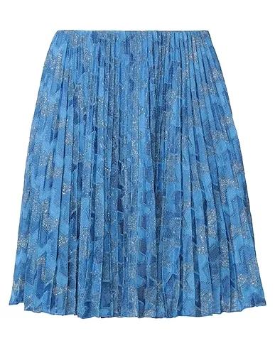 Blue Knitted Mini skirt