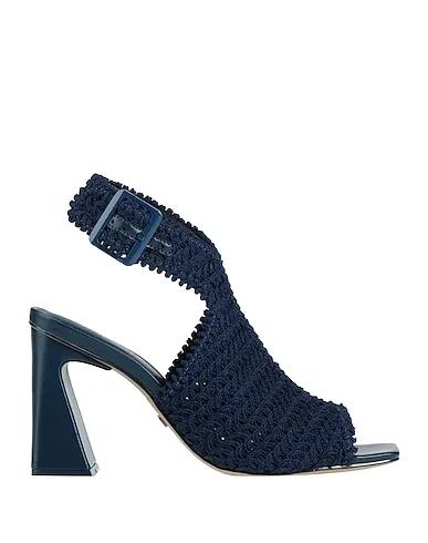 Blue Knitted Sandals
