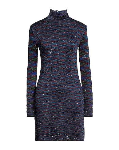 Blue Knitted Sequin dress