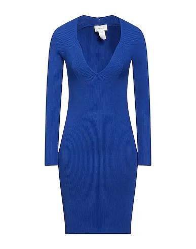 Blue Knitted Short dress