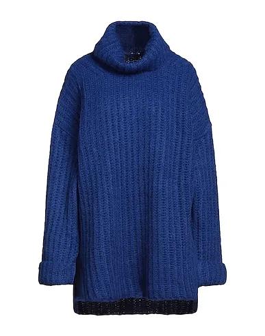 Blue Knitted Turtleneck