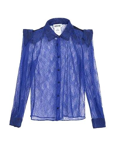 Blue Lace Lace shirts & blouses