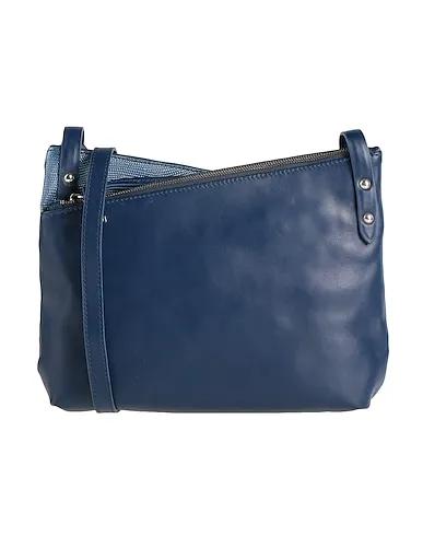 Blue Leather Cross-body bags