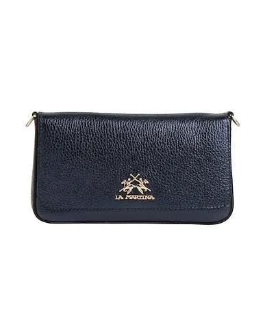 Blue Leather Handbag