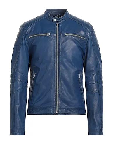 Blue Leather Jacket