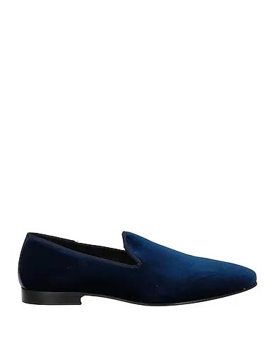 Blue Leather Loafers