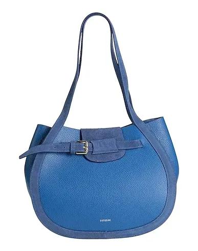 Blue Leather Shoulder bag