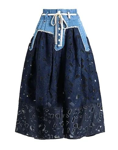 Blue Organza Midi skirt