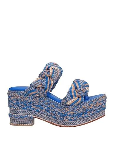 Blue Plain weave Sandals