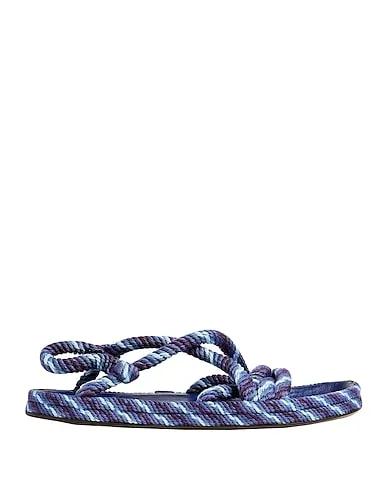 Blue Plain weave Sandals