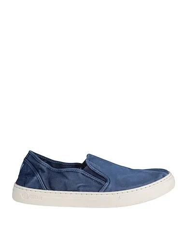 Blue Plain weave Sneakers