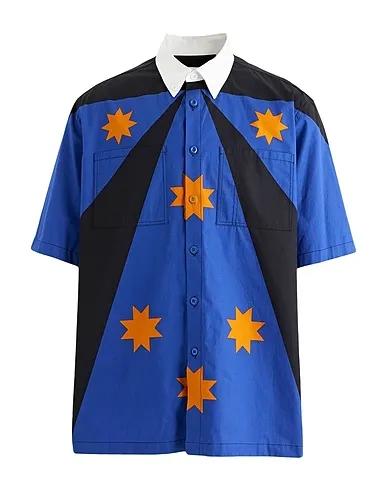 Blue Poplin Patterned shirt
