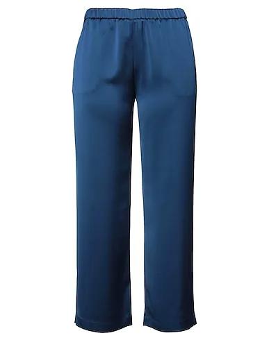 Blue Satin Casual pants