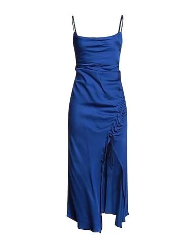 Blue Satin Elegant dress