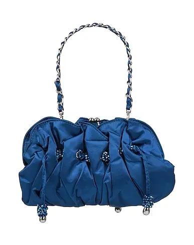 Blue Satin Handbag