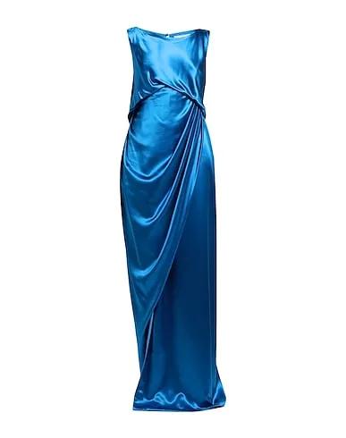 Blue Satin Long dress