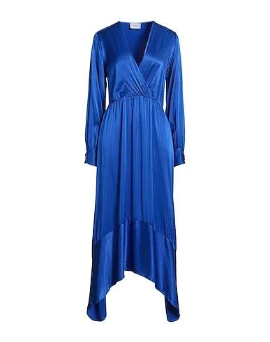 Blue Satin Long dress