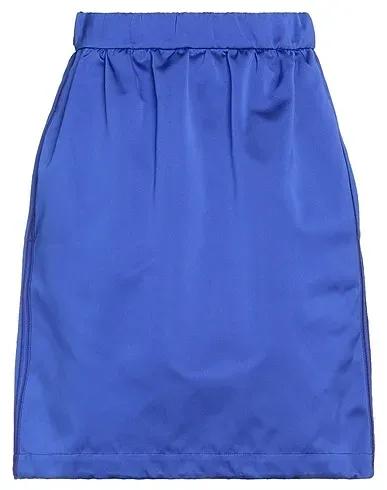 Blue Satin Mini skirt