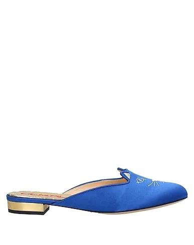 Blue Satin Mules and clogs