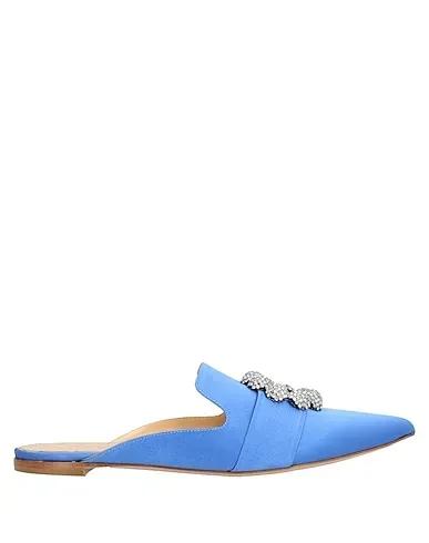 Blue Satin Mules and clogs