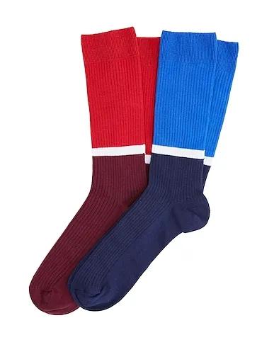Blue Short socks 2 PACK ORGANIC COTTON BICOLOR SOCKS
