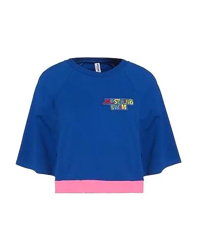 Blue Sweatshirt Crop top