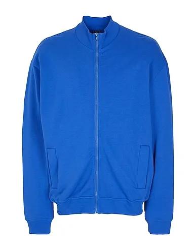 Blue Sweatshirt ORGANIC COTTON ZIP-UP TRUCK JACKET

