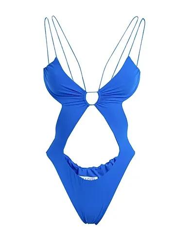 Blue Synthetic fabric One-piece swimsuits