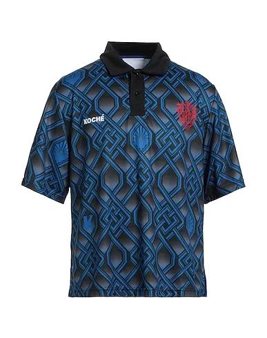 Blue Synthetic fabric Polo shirt