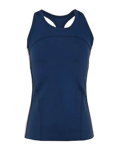 Blue Synthetic fabric Tank top