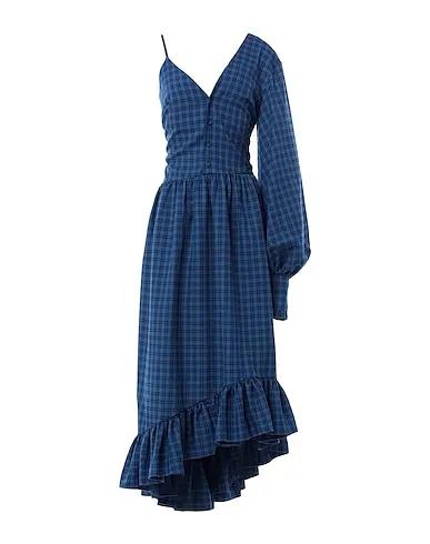 Blue Tweed Long dress