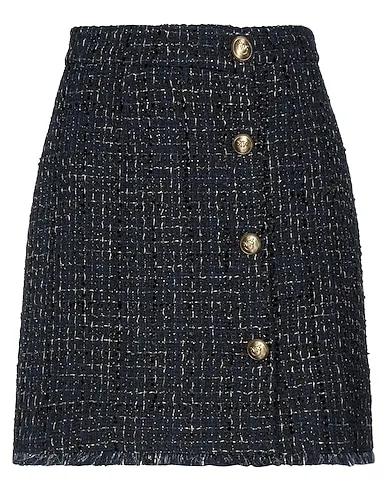 Blue Tweed Midi skirt