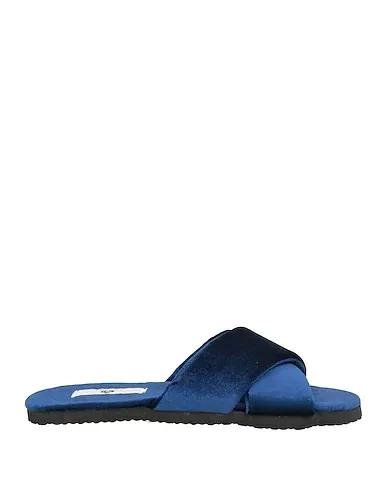 Blue Velvet Sandals