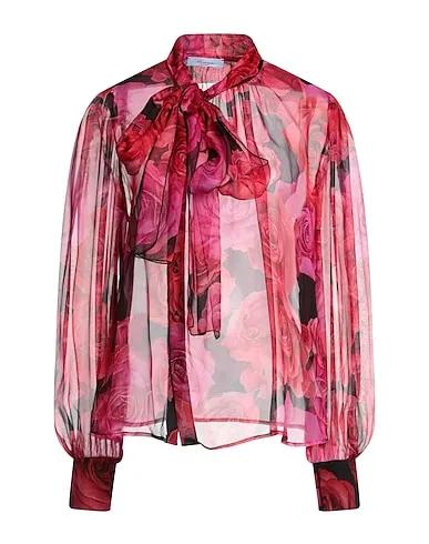BLUMARINE | Fuchsia Women‘s Floral Shirts & Blouses