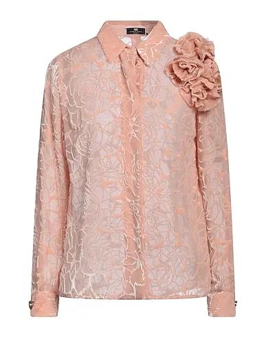 Blush Chiffon Floral shirts & blouses