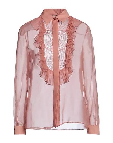 Blush Chiffon Silk shirts & blouses