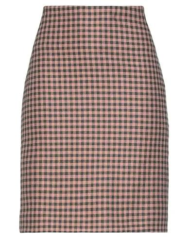 Blush Flannel Midi skirt