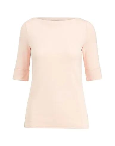 Blush Jersey Basic T-shirt COTTON BOATNECK TOP