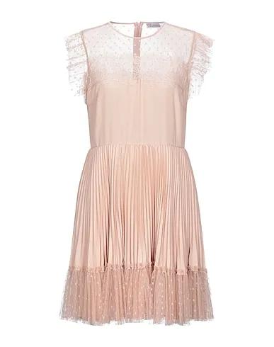 Blush Lace Pleated dress